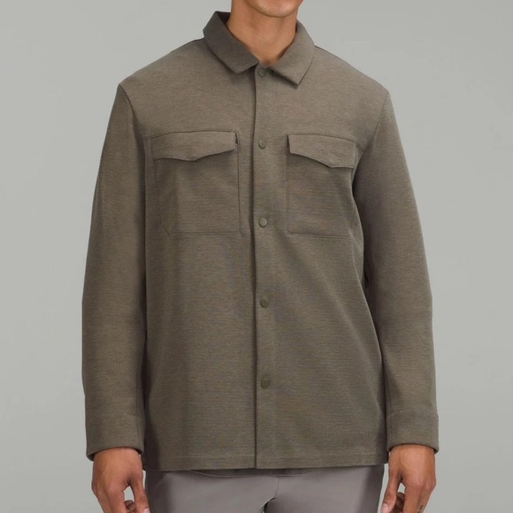 lululemon athletica Other - Lululemon Forest Green Gridliner Fleece Overshirt Jacket | Size Small EUC